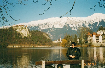 The town of Bled on Christmas day