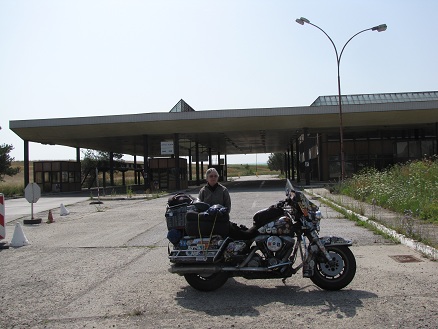 One of the many disused border structures now dotting Europe