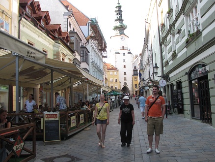 Wandering through the old town of Bratislava
