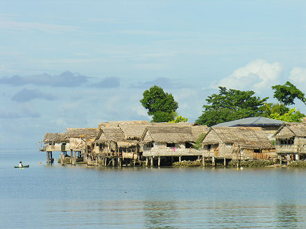 Stilt houses off Auki