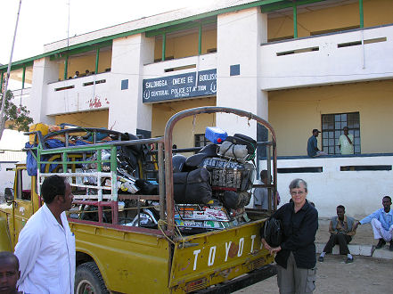 Waiting for two hours for the police in Berbera to allow us to leave