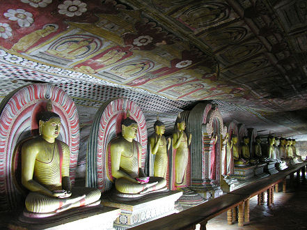 Buddha in the Cave Temples at Dambulla