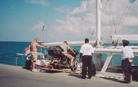 Loading the bike, again, always a tricky exercise