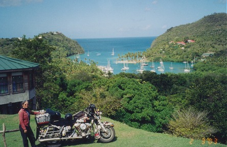 One of many yacht filled bays around the islands