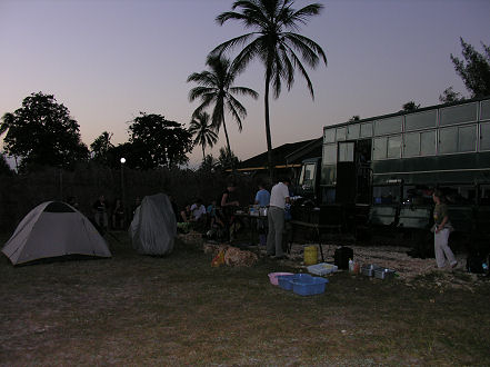 Crowded out and woken before dawn by an inconsiderate overland truck group