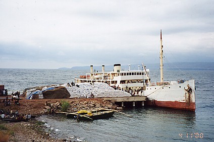 MV Liemba taking on food aid destined for Burundi