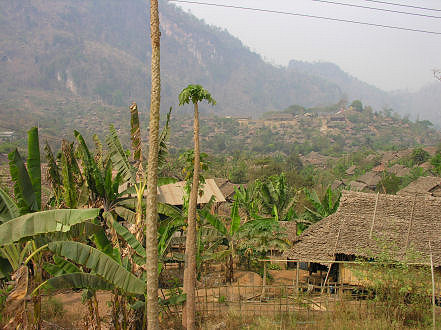 Refugee camp along the Thailand and Myanmar borders