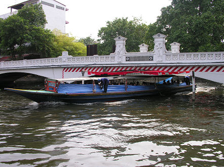 Low bridges a hazard to the ticket collectors on canal boats