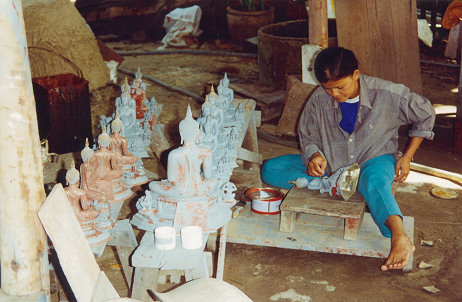 Making cast bronz statues