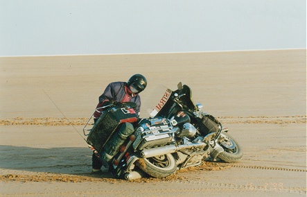 Slippery and wet salt pan