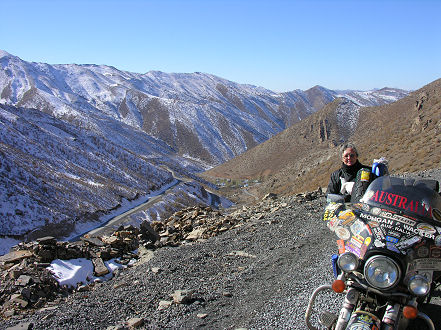 One of the mountain passes heading for Iran