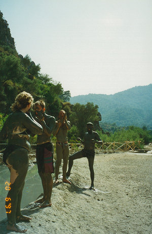 Getting a mud bath