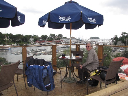 Overlooking the harbour in the lovely town of
          Camden, Maine