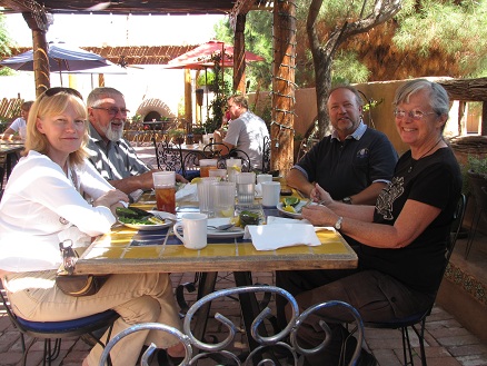 Mexican lunch
          with Vera, Dan and Ben