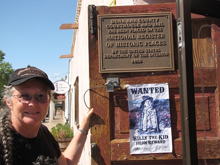 Billy The Kid, was
          tried and sentenced to hang, in this now shop in 1881