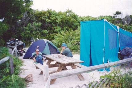 Camped with Jimbo and his tent trailer