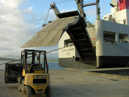 Lowering the ramp, especially to load the motorcycle