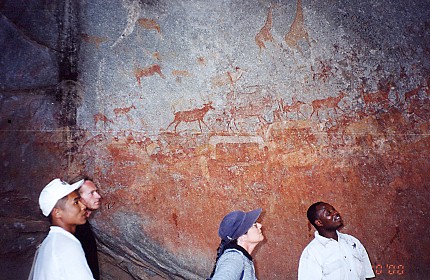 San rock paintings from 2000 years ago
