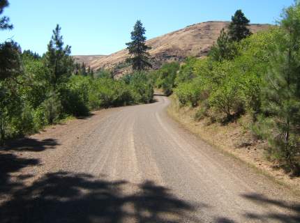 The paved road turned to gravel then dirt.
