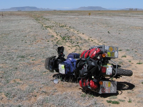 Down again, and alone.  Where was my Roadside Assistance Plan when I needed it, or the camera crew and support team following me in the chase vehicles to pick it up for me?  The answer was 'In my color filled expedition dreams.'