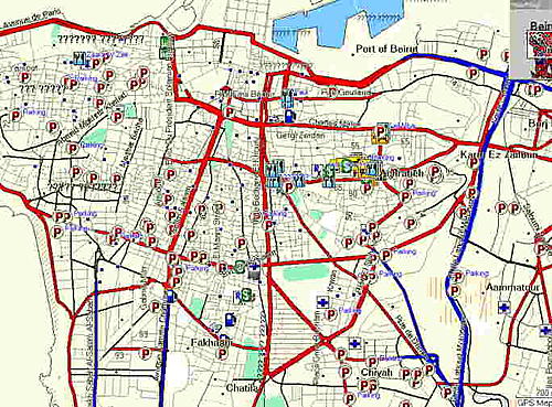 Comparison of different GPS maps-beirut_osm_mapsource.jpg