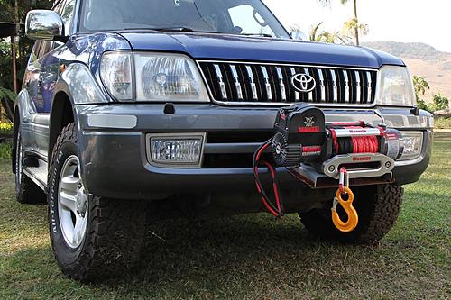 Expedition-ready Toyota Land Cruiser 95 (Colorado/Prado) for sale in UK-winch-on-front.jpg