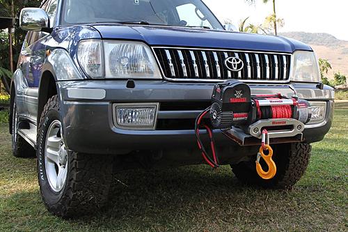 Expedition-ready Toyota Land Cruiser 95 (Colorado/Prado) for sale in UK-winch-on-front.jpg