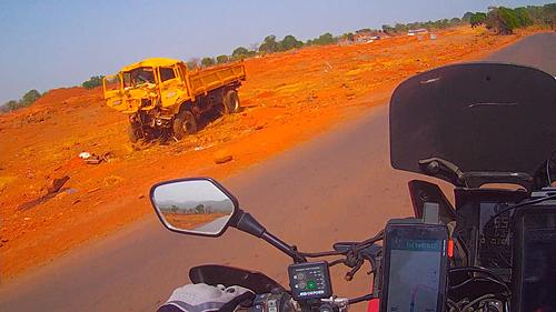 Motorcycle Overland 2023 UK to South Africa. West Coast Route-230405-guinea-border-heading-south
