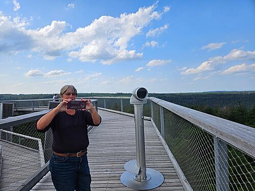 The Ride - Texas headed north and east, way east-top-of-tower-above-trees.jpg