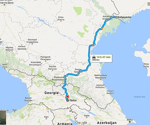 Need advice on Caucusus and Central Asia-2-kotyayevka__kazakhstan_to_tbilisi__georgia_-_google_maps.jpg