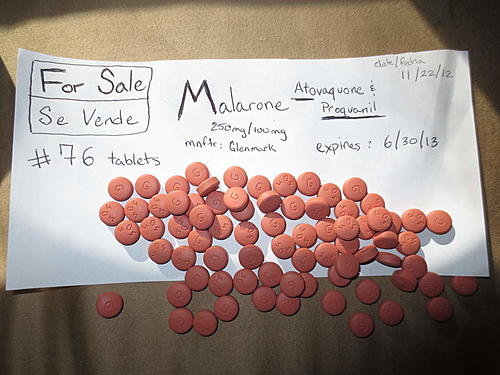 FOR SALE: 76 Malarone (anti-malaria)-img_0524.jpg