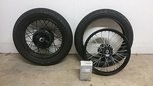 For Sale (UK): Yamaha XT600E 17" and 18" supermoto wheels with Bridgestone BT45 tyres-wheel1.jpg