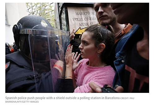 Catalans camp at voting sites-NY Times-screen-shot-2017-10-02