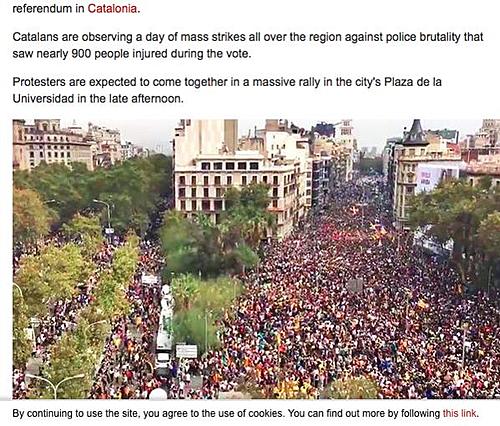 Catalans camp at voting sites-NY Times-screen-shot-2017-10-03