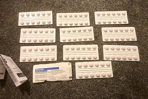 Anyone wish to buy 120 Malarone Anti-malarial tablets (Exp. 07/2023) for £100?-img_9897.jpg