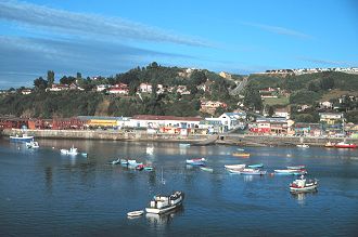 Puerto Montt harbour, southern Chile.