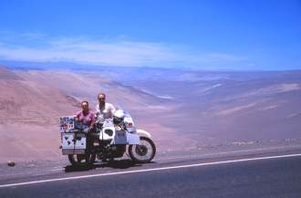 At the side of the road in the Atacama Desert.