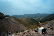 Roadside memorial, Peru.