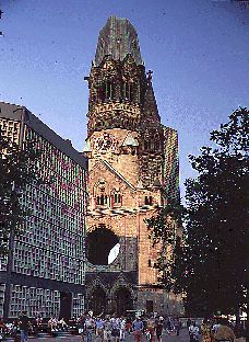 Bombed out Berlin chuch, the Kaiser Wilhelm Gedachtniskirche