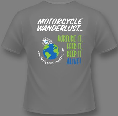 Motorcycle Wanderlust tshirt