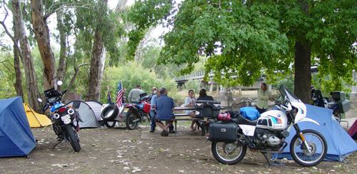 Camping by the river