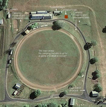 Dayboro showgrounds layout