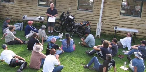 Kevan Ibbotson's 'Bodging' workshop at the California 2011 meeting.