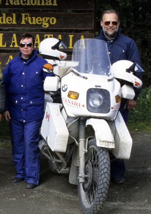 Grant and Susan, end of the road, Ushuaia