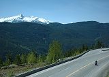 Motorcyclist on scenic Highway 99.