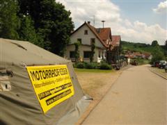 Gasthaus, entrance, and vendor