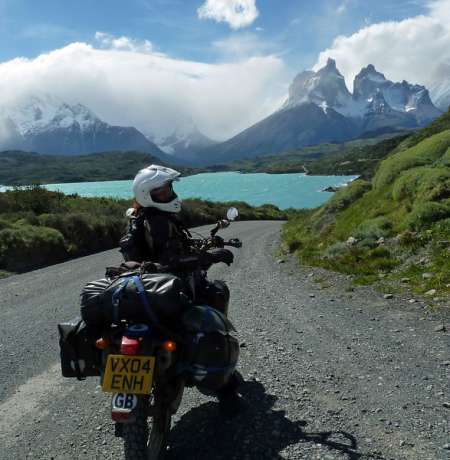 Manuela Beis in Torres del Paine NP, Chile.