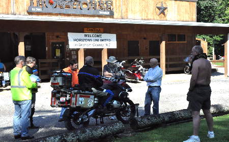 Just chilling at Ironhorse Motorcycle Lodge, HU North Carolina Meeting, 2009.
