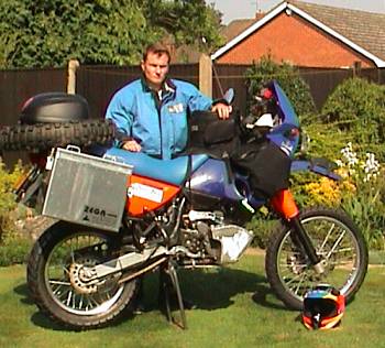 Andy Miller ready to ride.