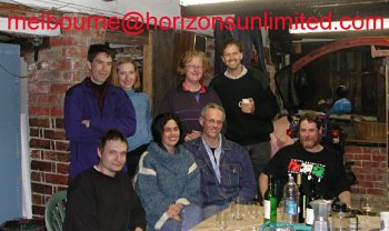 James (standing) Ian, Melanie, Nikki, Mary Ann, Mark, Myles, Ralph.